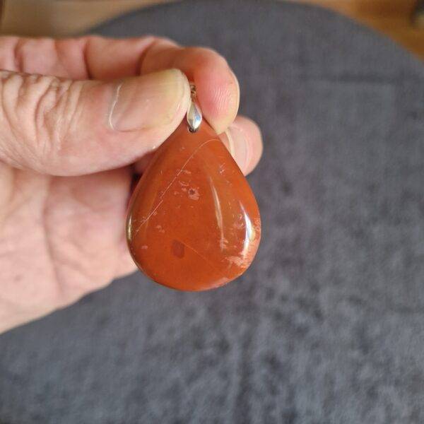 Pendentif Jaspe Rouge