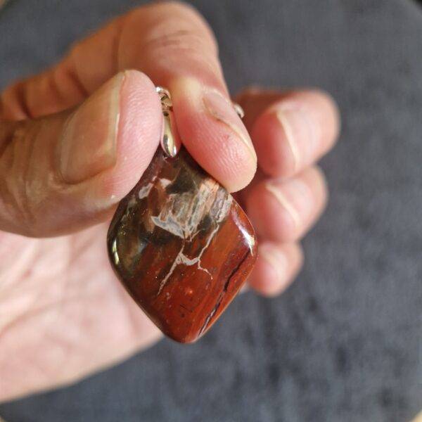 Pendentif Jaspe Rouge