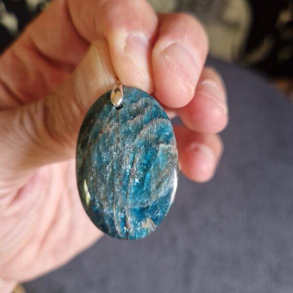 Pendentif Apatite Bleue