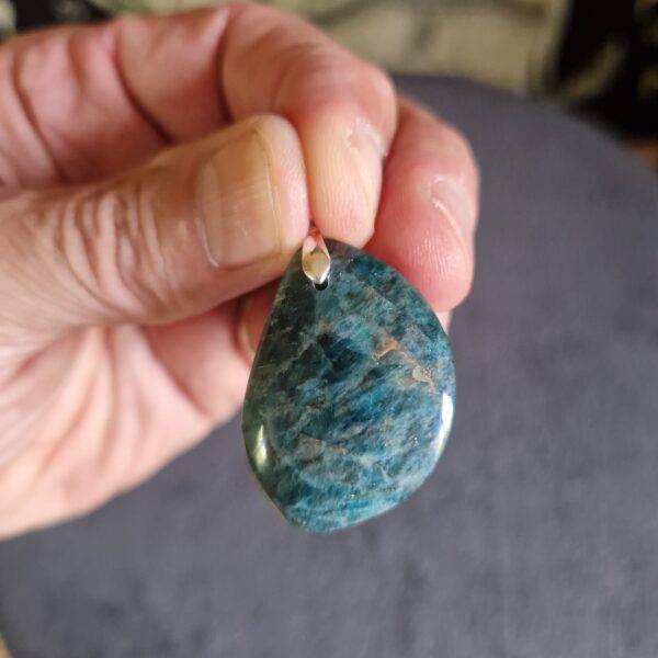 Pendentif Apatite Bleue