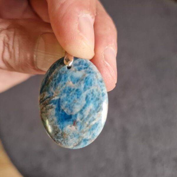 Pendentif Apatite Bleue